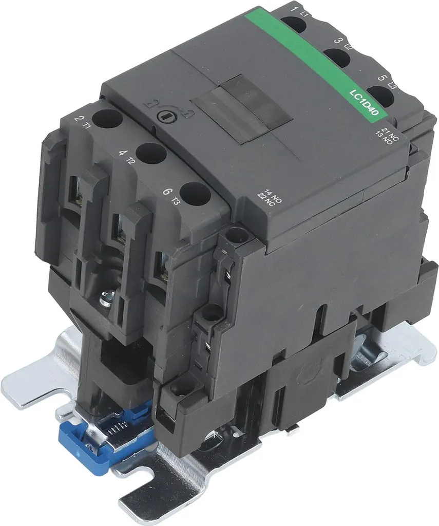 Contacteur de commande pour moteur triphasé 380V bobine AC 48V 40A