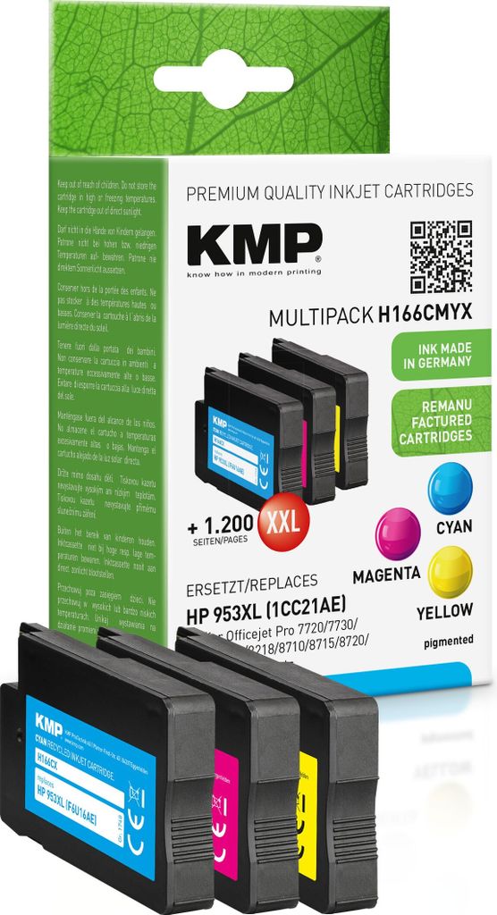 KMP 1748,4050 KMP H166CMYX Multipack C/M/Y kompatibel mit Immagine del prodotto 