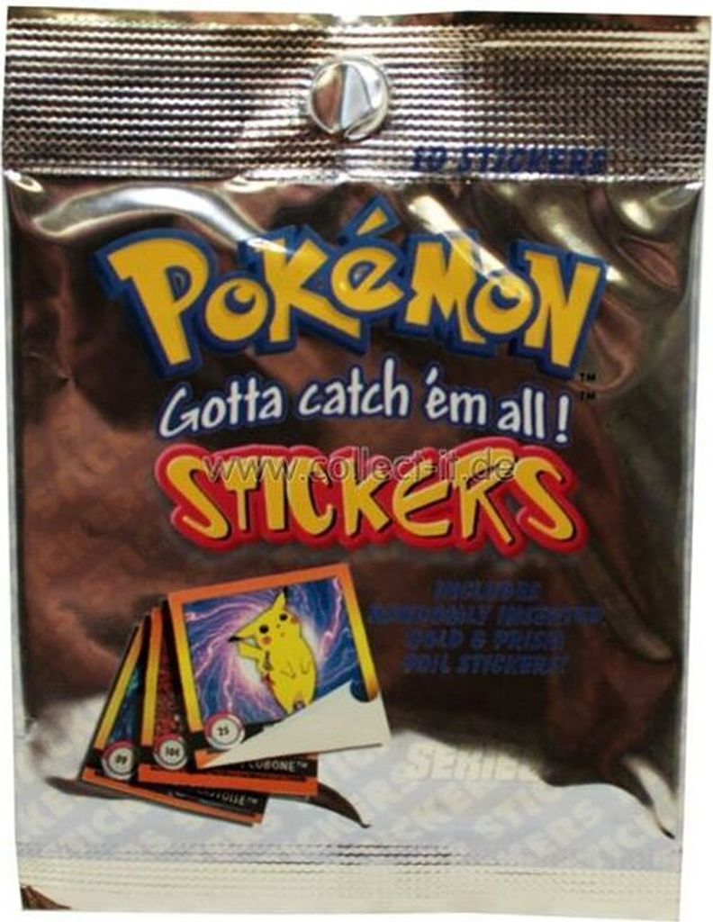 Pokémon TCG - Pokémon Serie 1 - Aufkleber 1999 Produktbild 