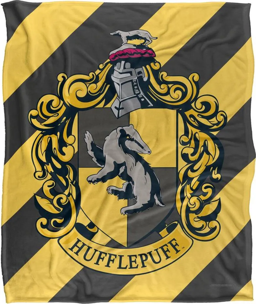 Accessoire Cocooning Harry Potter Couverture Poufsouffle pour Soirée Ciné