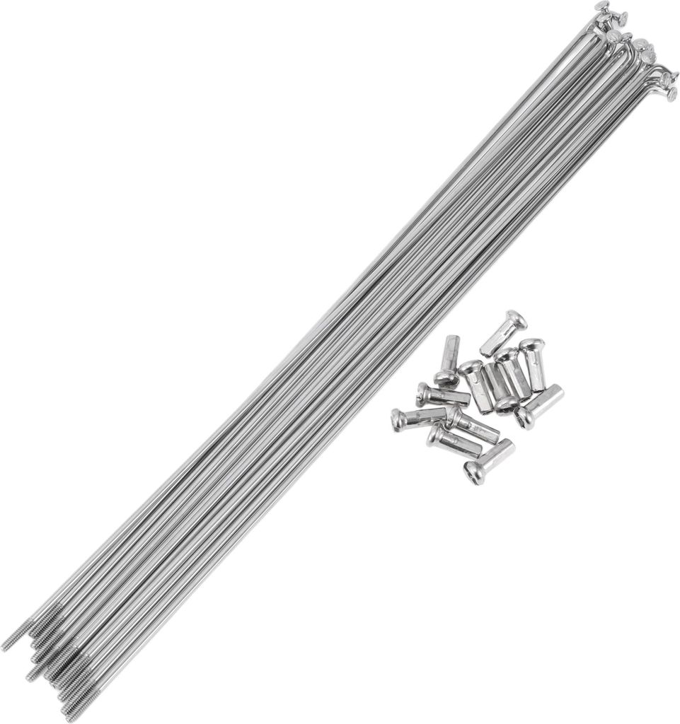 12 Set 14G Fahrradspeichen 207mm Fahrradrad Speichen 304 Edelstahl Silberfarbton