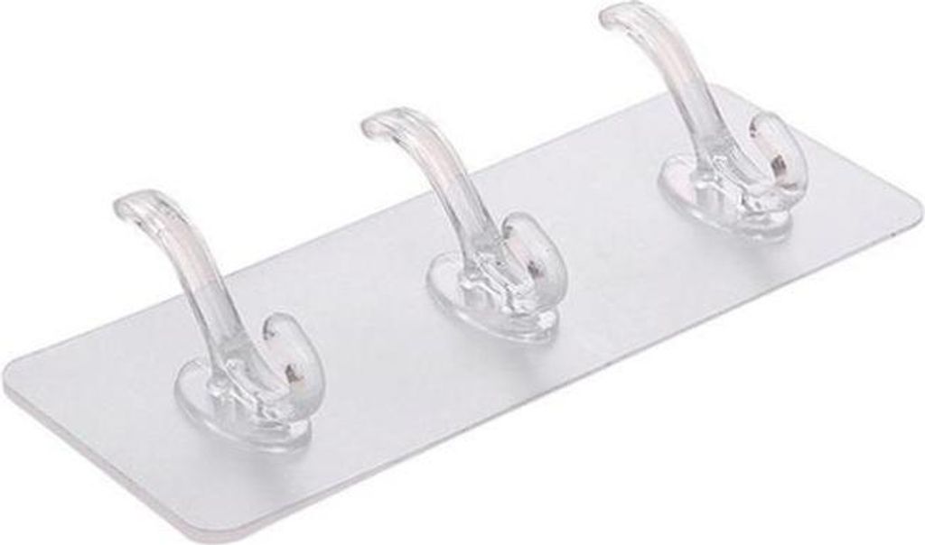 Kleiderbügel aus Kunststoff mit 3 Haken