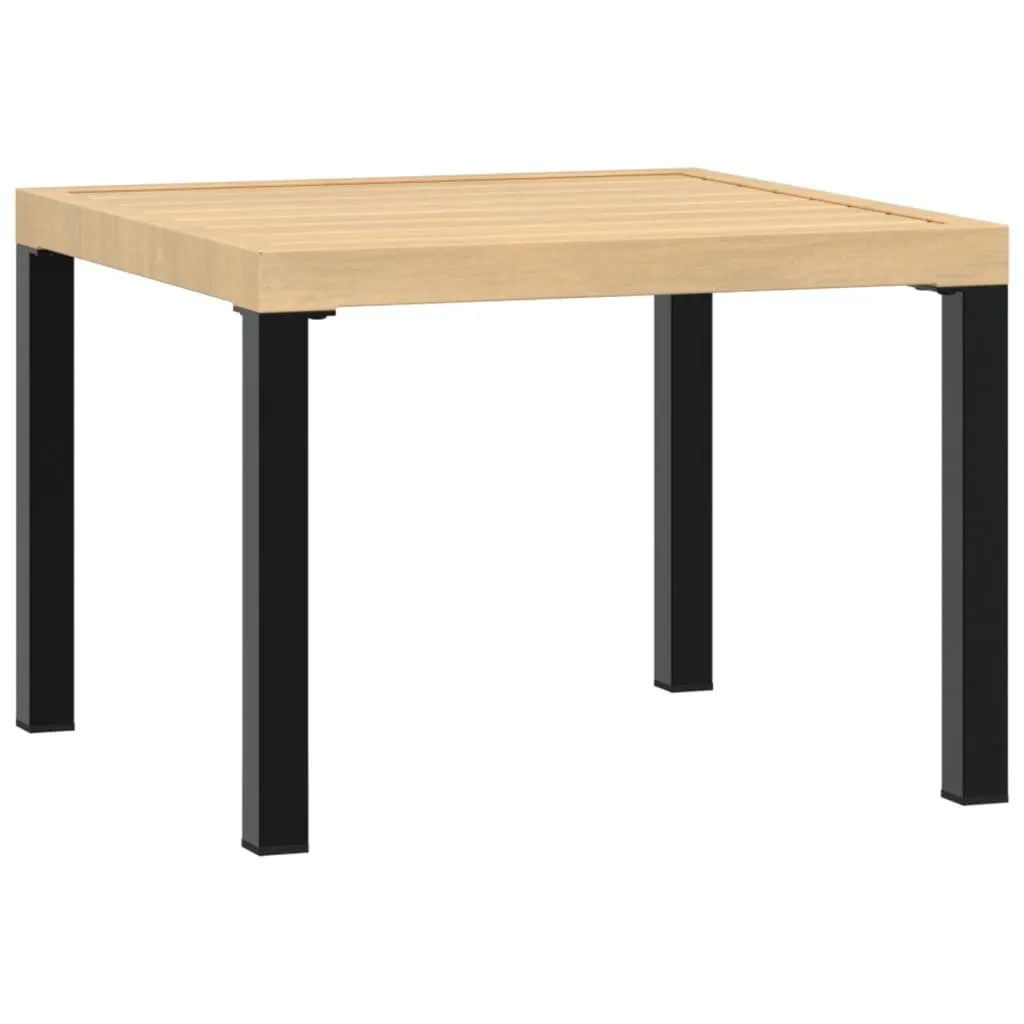 Table de jardin basse 55 cm en acier thermolaqué noir traité anti-rouille