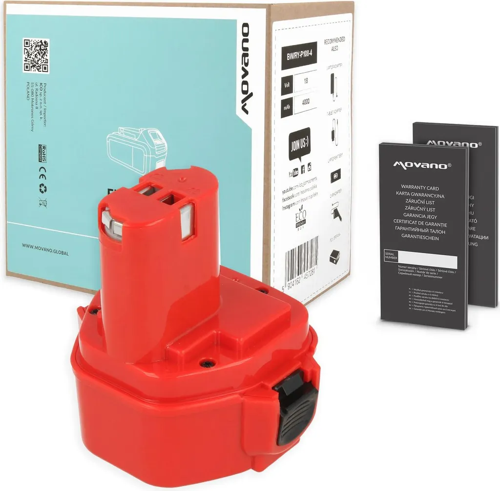 Batterie de rechange 12V pour outillage Makita 1220 1250 par Movano