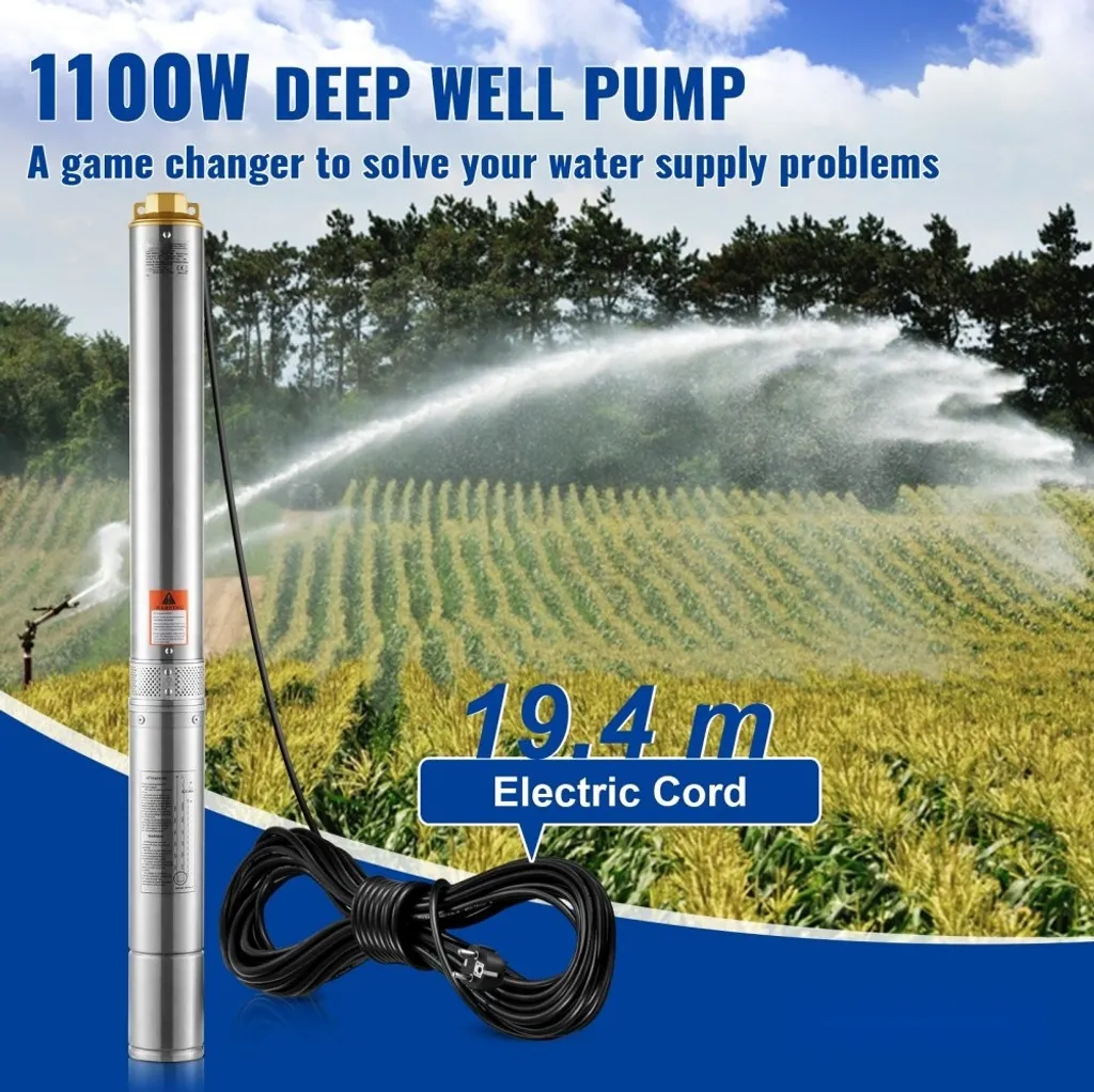 Pompe puits 1100W : finissez-en avec le manque de pression d'eau - 2