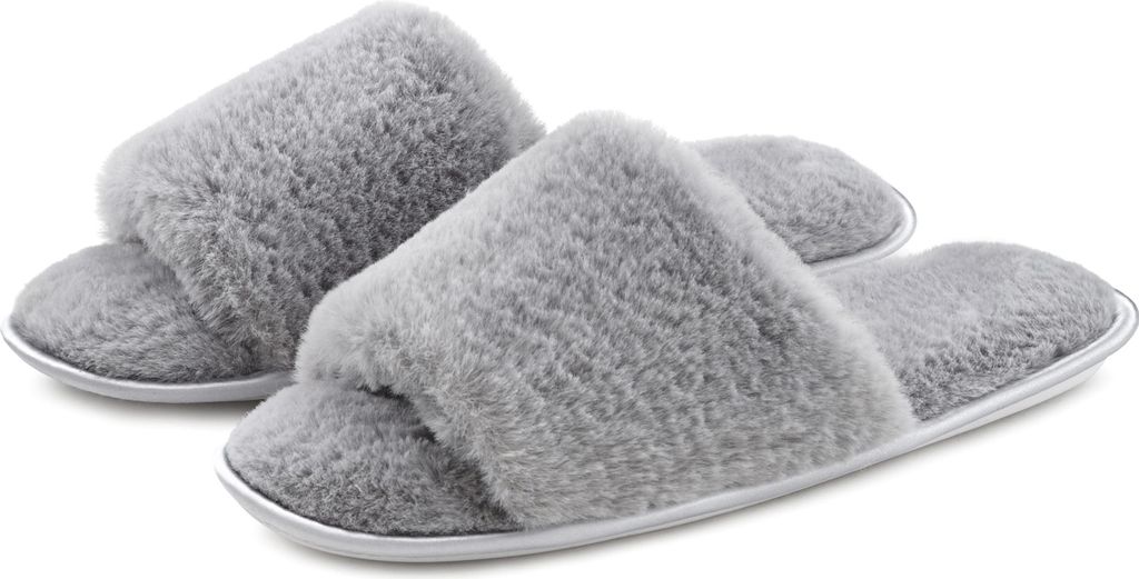 Vivance Dreams Pantolette Hausschuh, Pantoffel, grau Größe 40/41