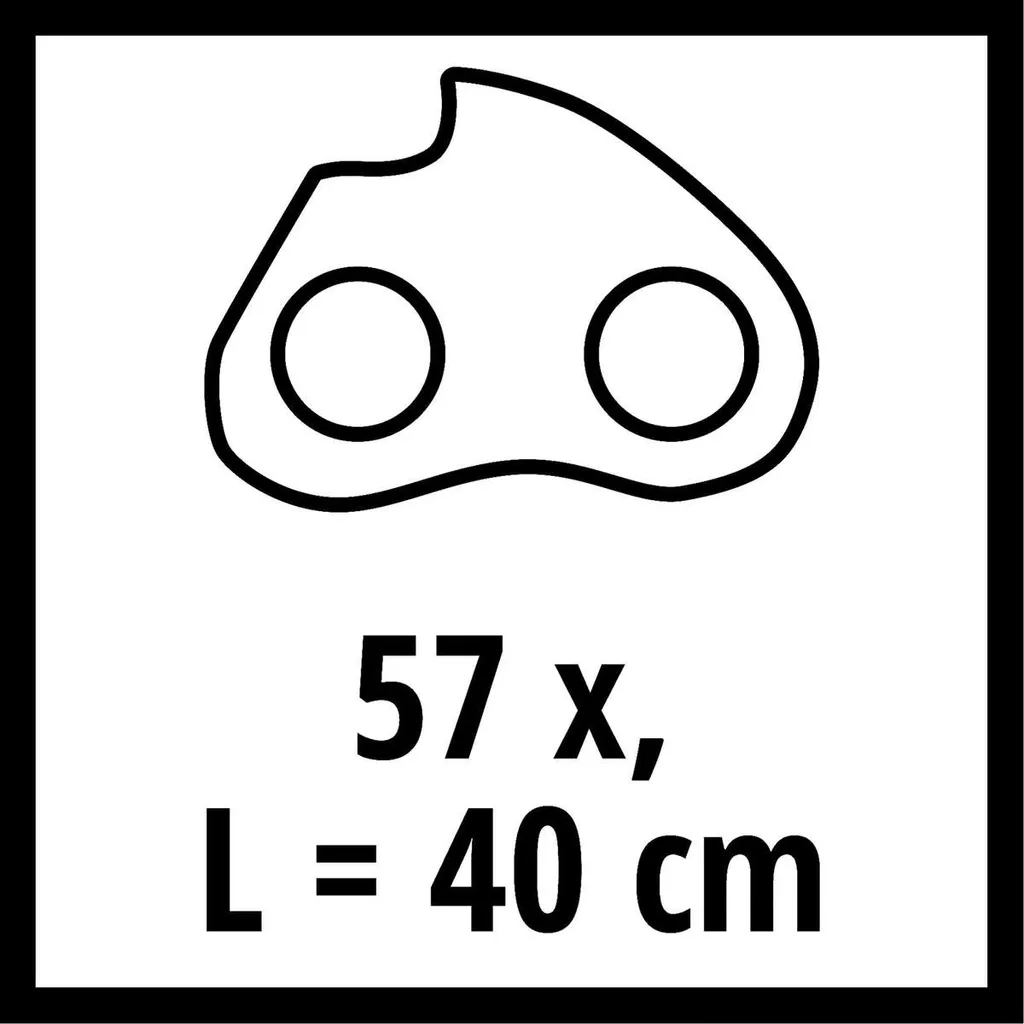 Chaîne 40cm 57T Einhell : solution anti-vibration pour tronçonneuse essence - 2
