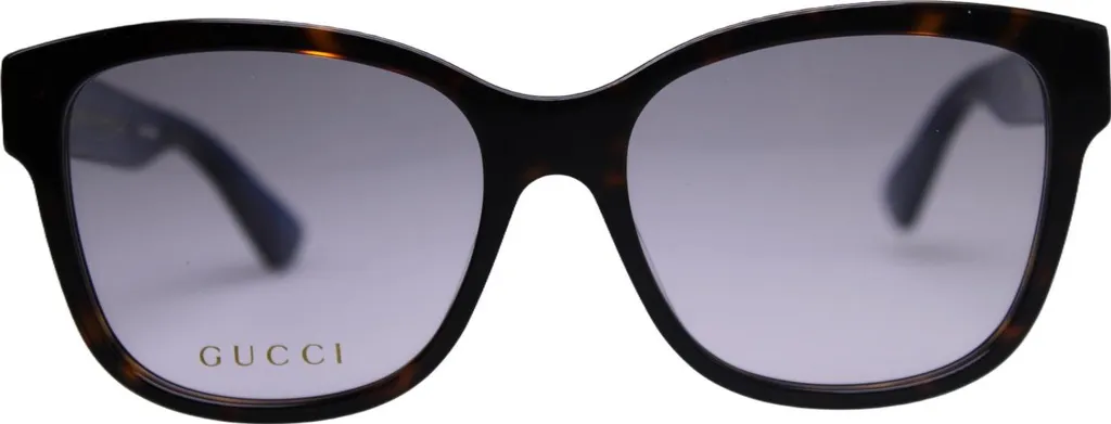 Lunettes Gucci GG0038ON 003 rectangulaires écaille finition luxe