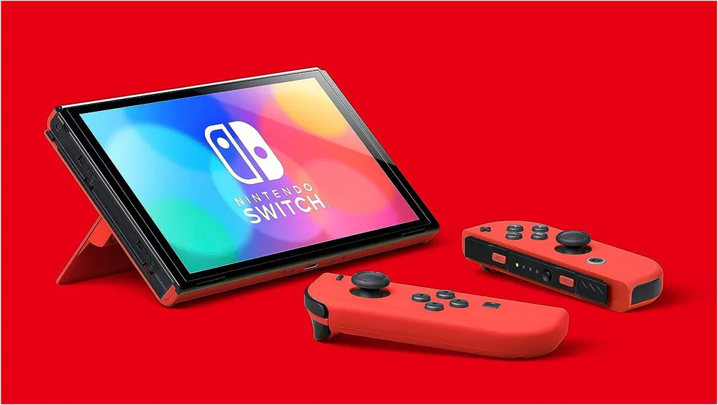 Nintendo Switch modèle OLED Édition Mario Rouge avec écran 7 pouces - 3
