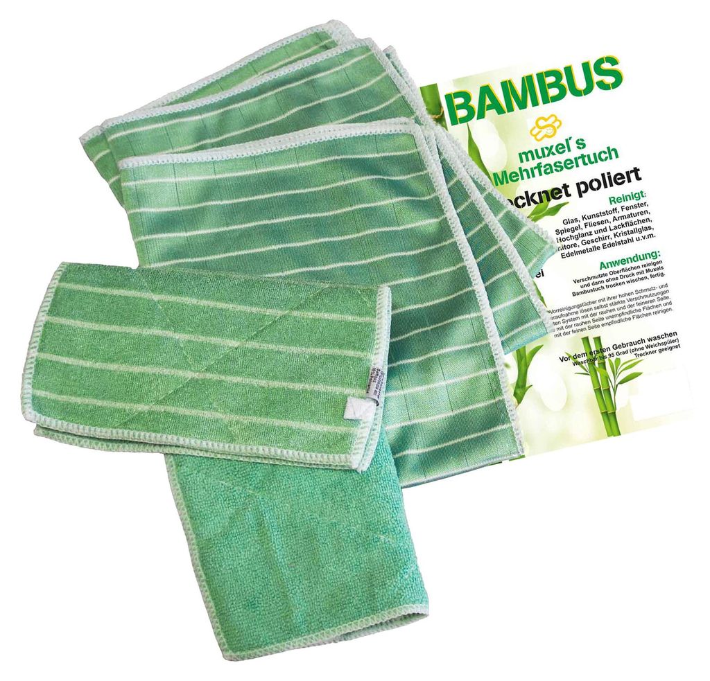 Muxel® Reinigingsset van bamboedoeken Productafbeelding 