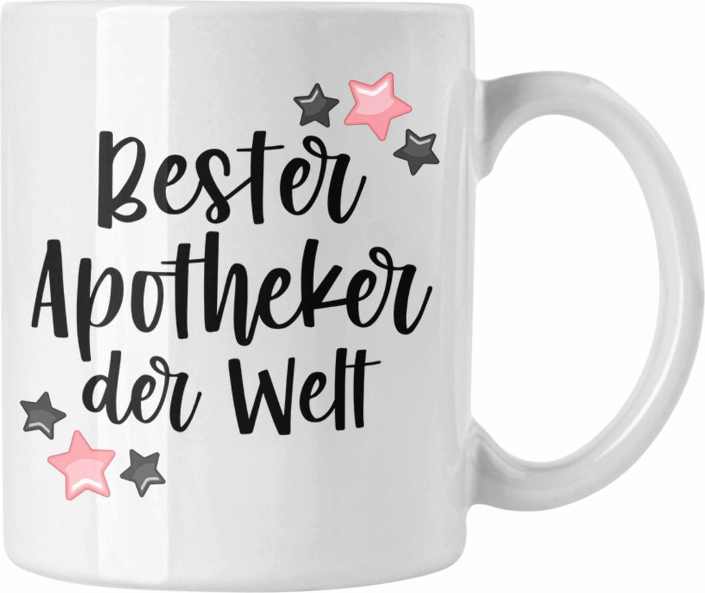 Trendation - Apotheker Geschenk Tasse Kaffeetasse Kaffeetasse Bester Apotheker Pharmazeut Arzneikundiger (Weiß)