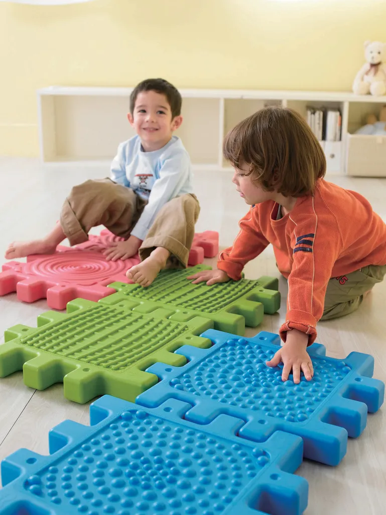 Ensemble de construction tactile We-Block pour éveil en maternelle