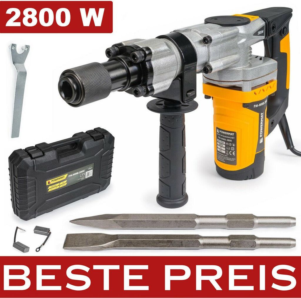 POWERMAT Abbruchhammer HEX SDS  230V  2800W 15J PM-MWB-2800 Produktbild 