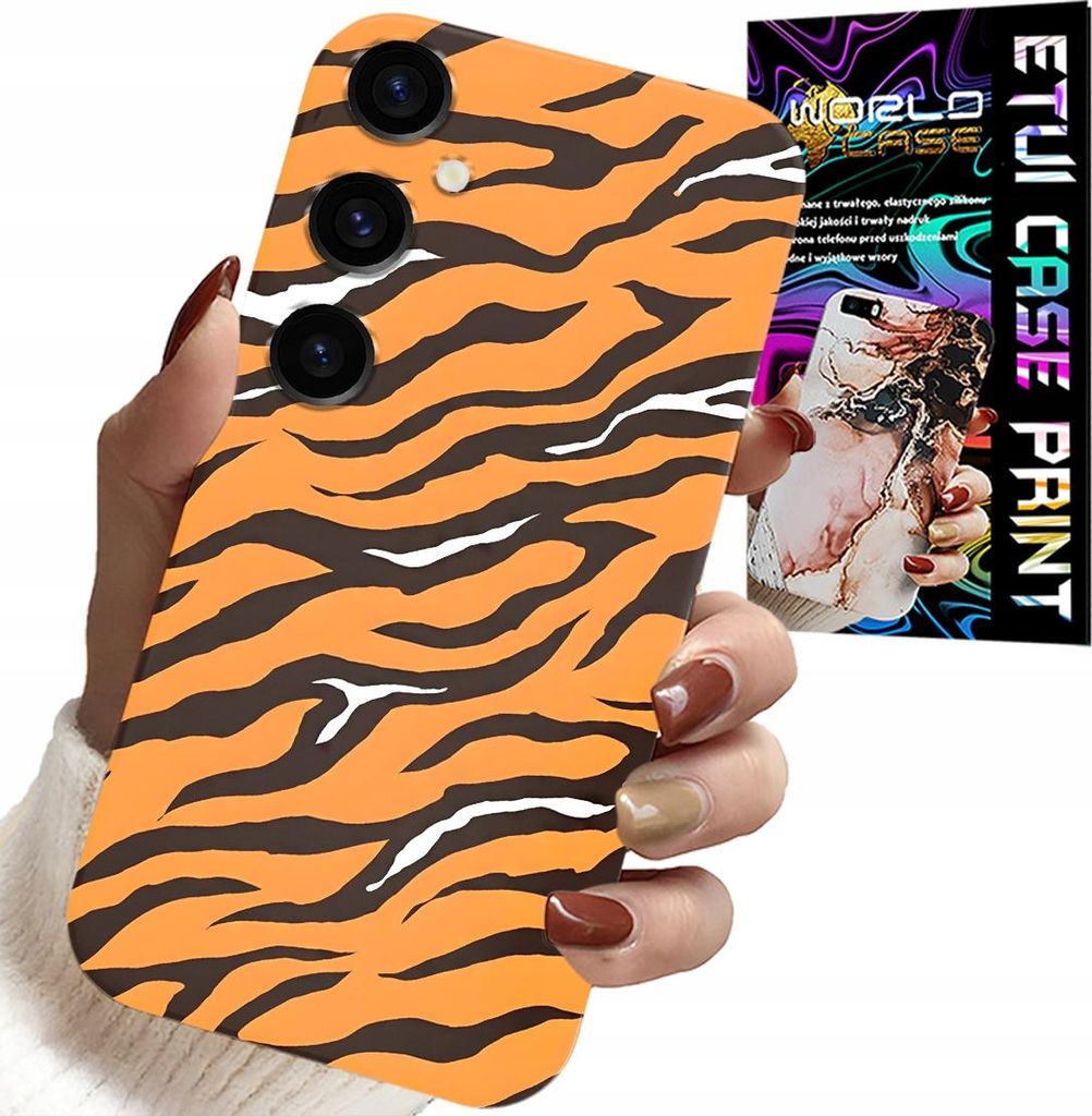Etui Für Samsung Galaxy A04S - Tigerstreifen Rückendeckel + Glas