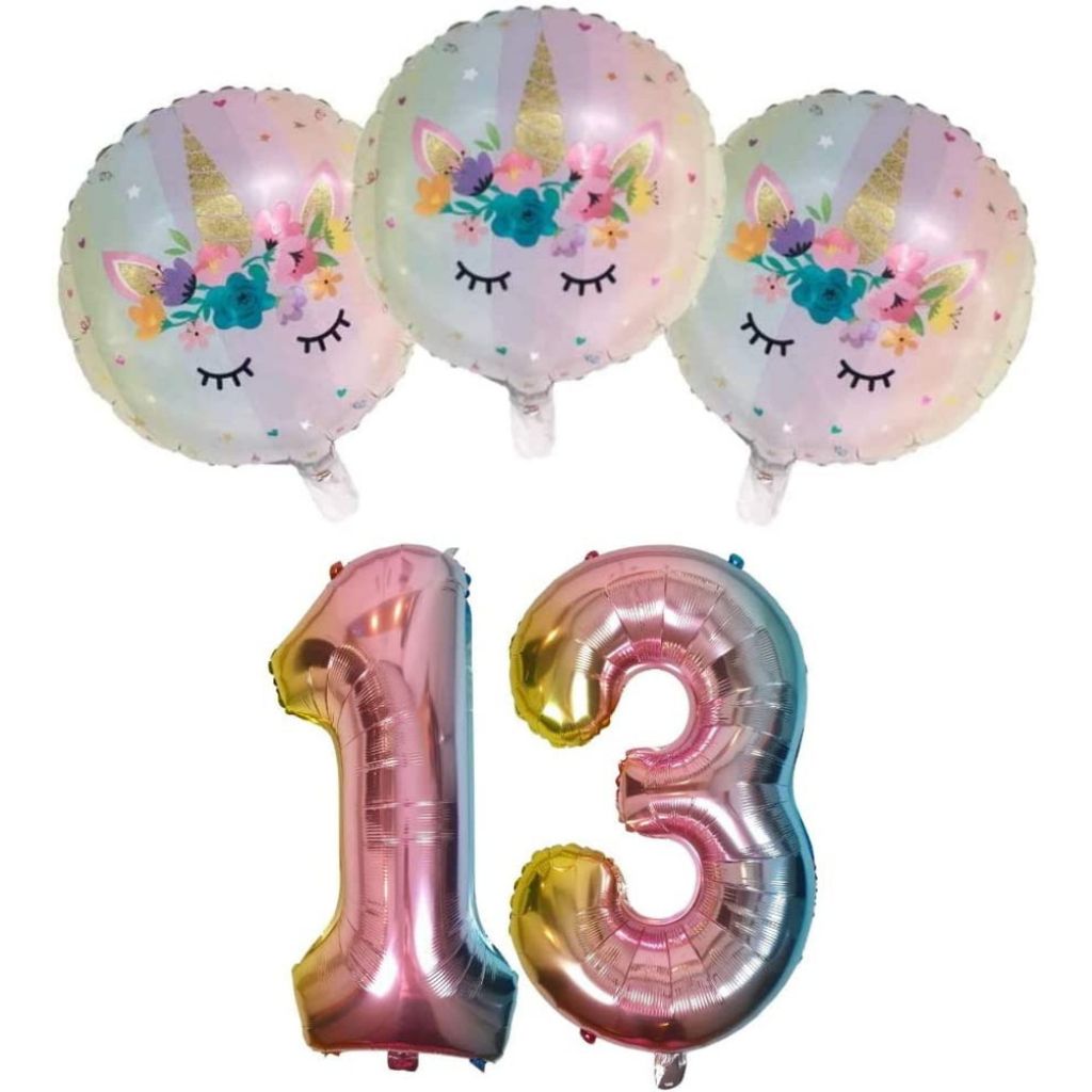 10 Stück Helium Folienballons Geburtstag Geschenk Jubiläums XL Luftballons Deko 