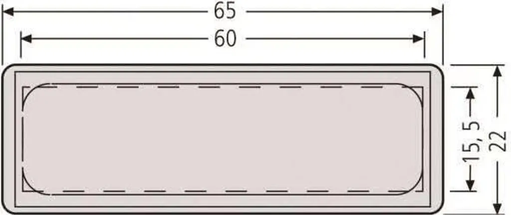 Renz 97-9-82033 Étiquette de Nom sans Plumette pour Boîte aux Lettres
