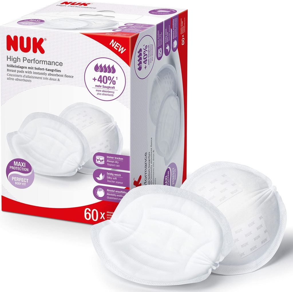 NUK Stilleinlagen High Performance – 60 Stück, Atmungsaktiv