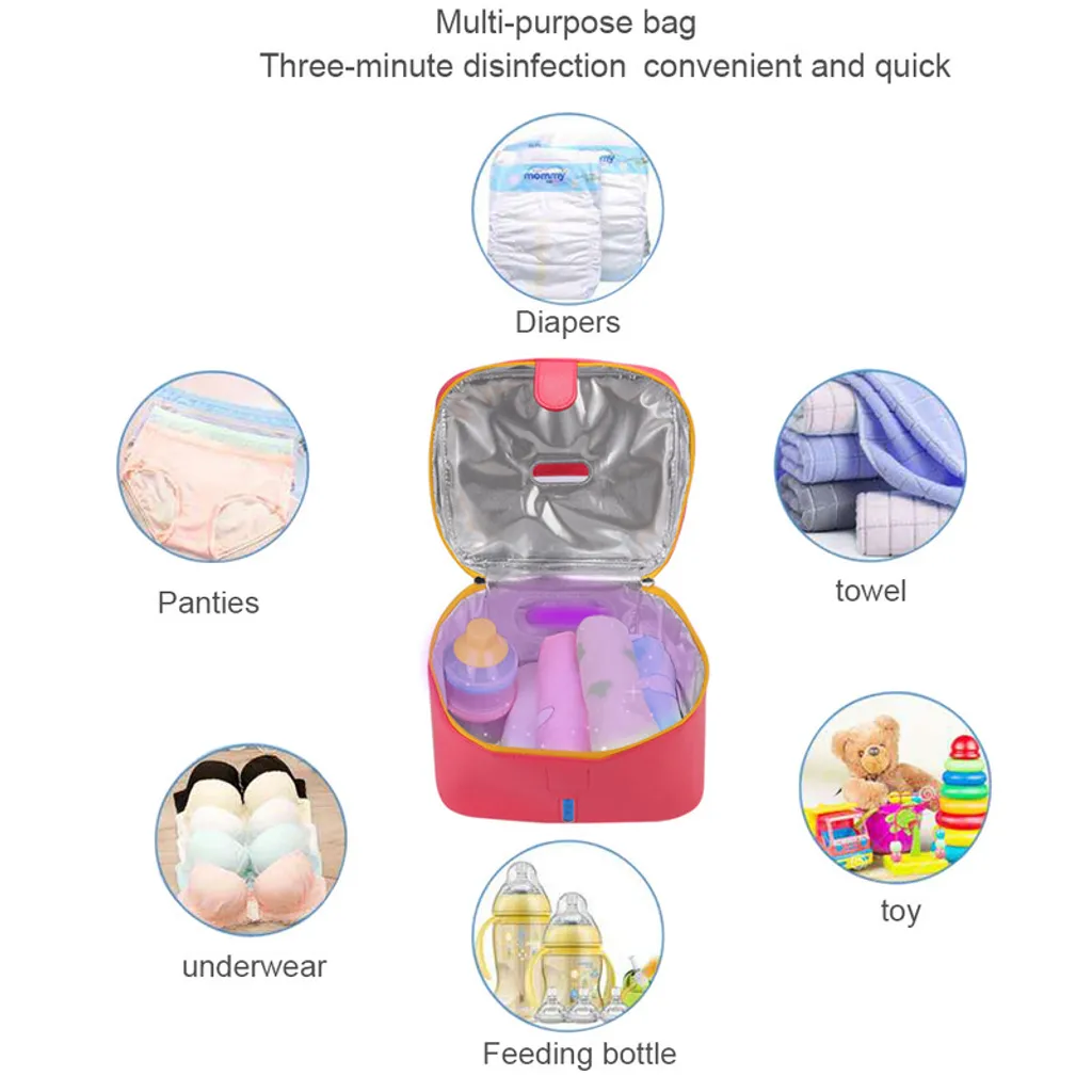 Boîte de stérilisation UV portable pour purifier les objets de bébé - 4