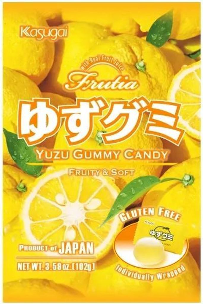 Gommose Kasugai Fruttate e Morbide allo Yuzu Senza Glutine Immagine del prodotto 