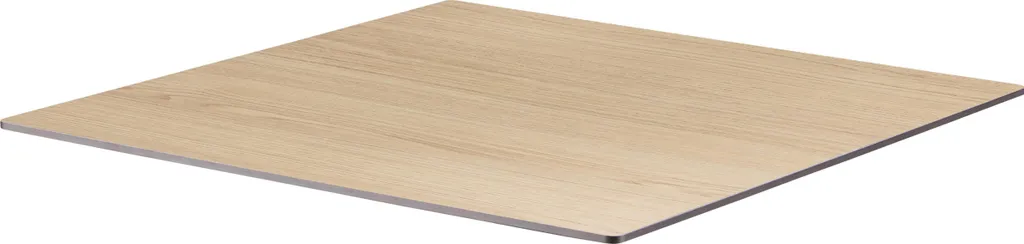 Plateau stratifié 60x60 cm chêne anti-rayure pour table de bistrot