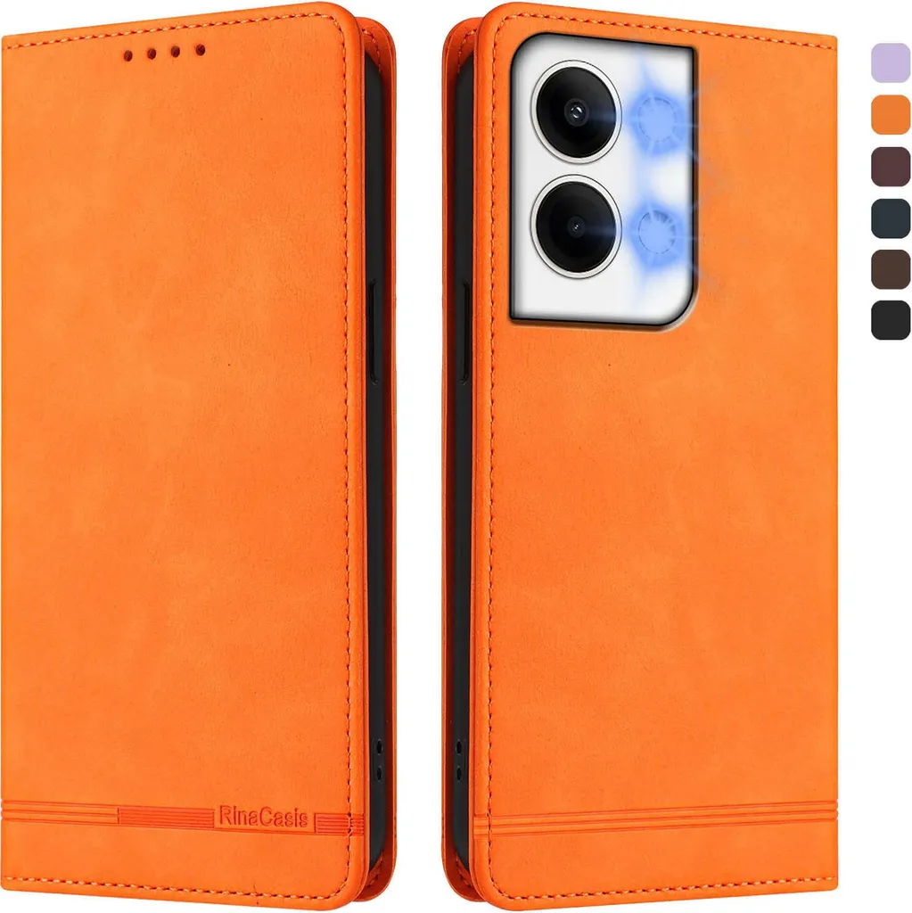 Recensione Cover Oppo Reno9 / Reno9 Pro 5G - Wallet Flip Orange - 1