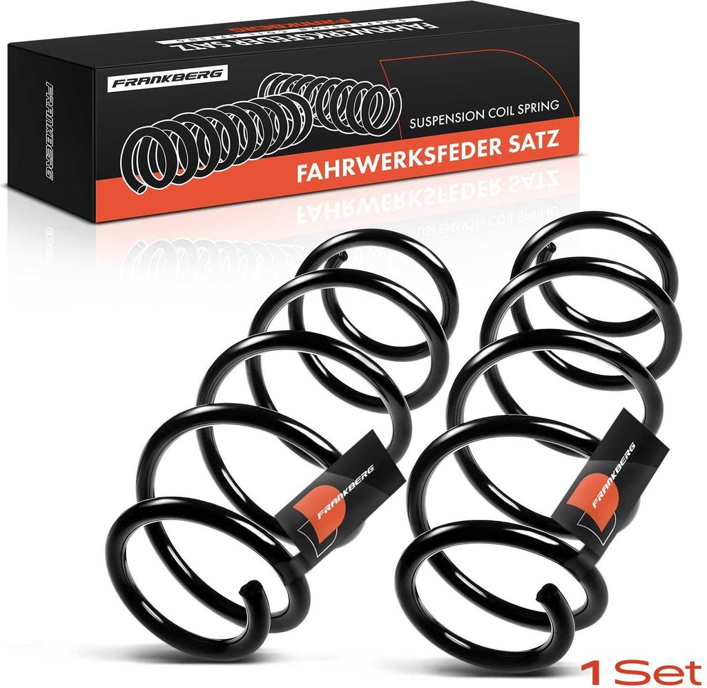Frankberg 2x Fahrwerksfeder Vorderachse für VW Polo 9N 1.4L 1.6L 1.9L 2001-2009