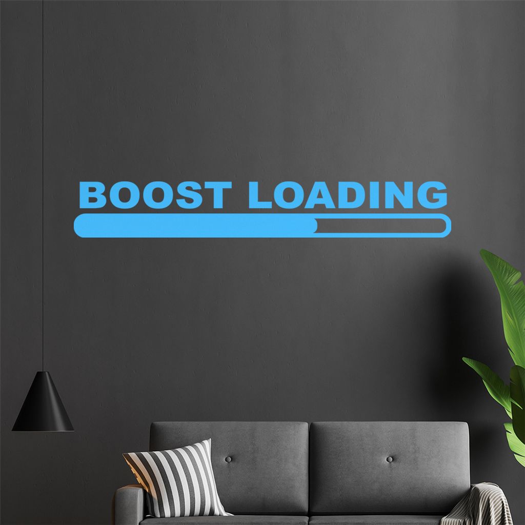 boost loading Wandtattoo in 6 Größen - Wandaufkleber Wall Sticker - Dekoration, Küche, Wohnzimmer, Schlafzimmer, Badezimmer