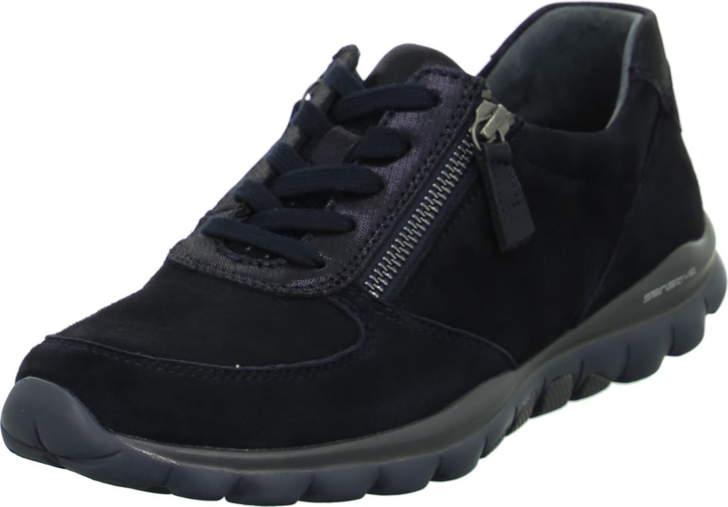 Gabor RollingSoft Damenschuhe - sportliche Schnür- Halbschuhe blau Freizeit