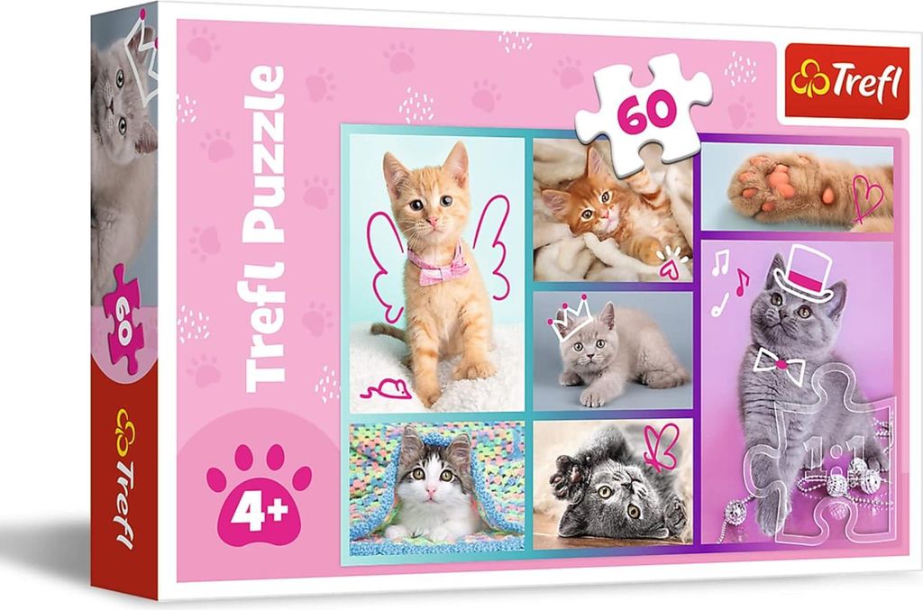 Trefl Puzzle 60 Dolci Gattini 17373 Immagine del prodotto 