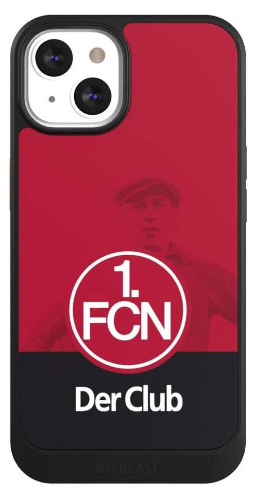 NIVOCASE Hülle für Apple iPhone 13 Handyhülle NIVOcore Case Schwarz 1. FC Nürnberg Der Club Offizielles Lizenzprodukt