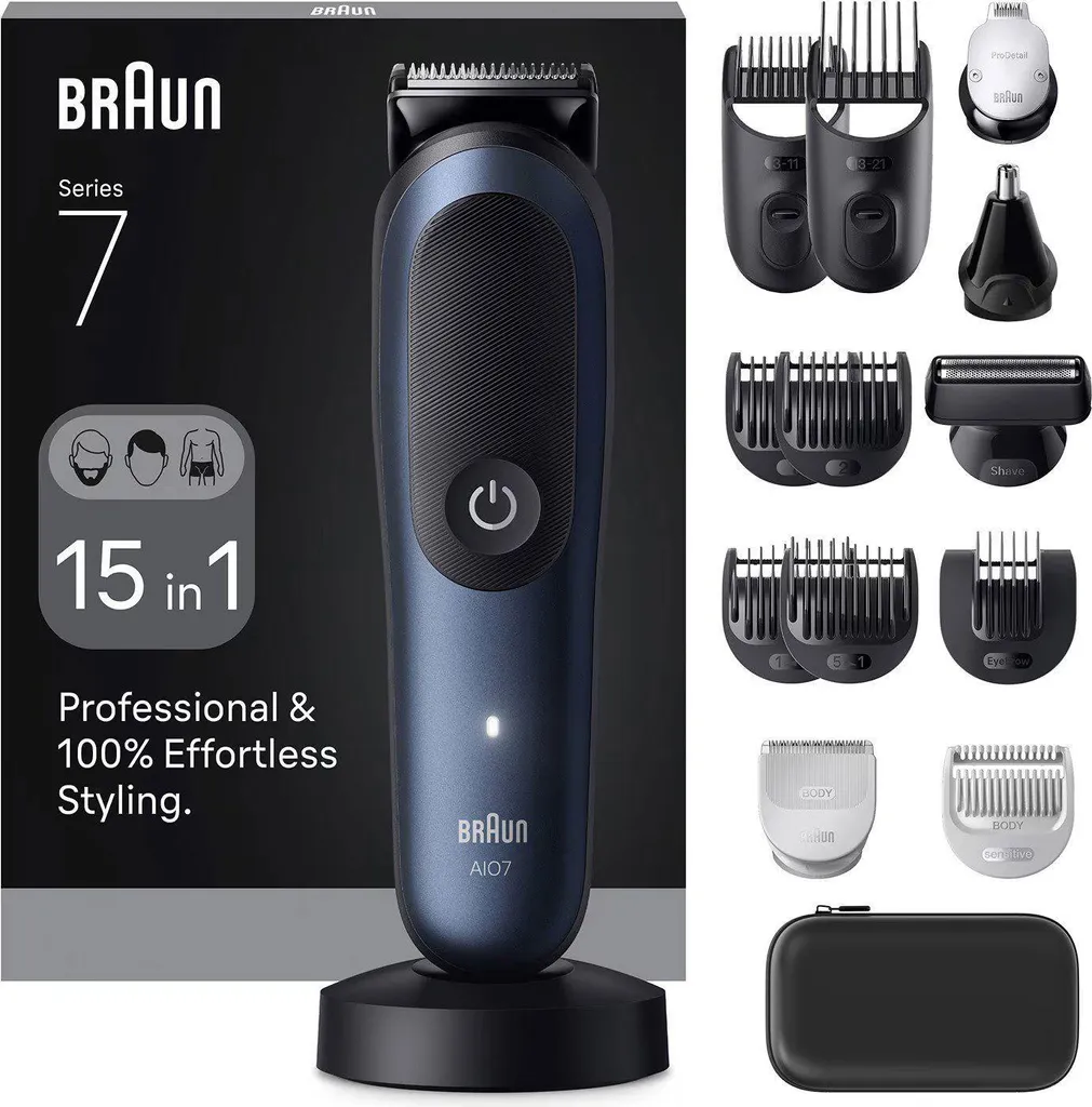 Offerta Braun AIO7580: Il Miglior Kit Regolabarba 15-in-1 Serie 7