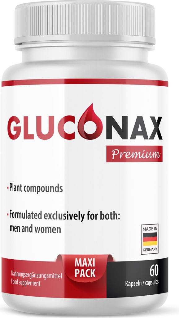 GLUCONAX Nahrungsergänzungsmittel mit Zink, Chrom und sekundären Pflanzenstoffen x1