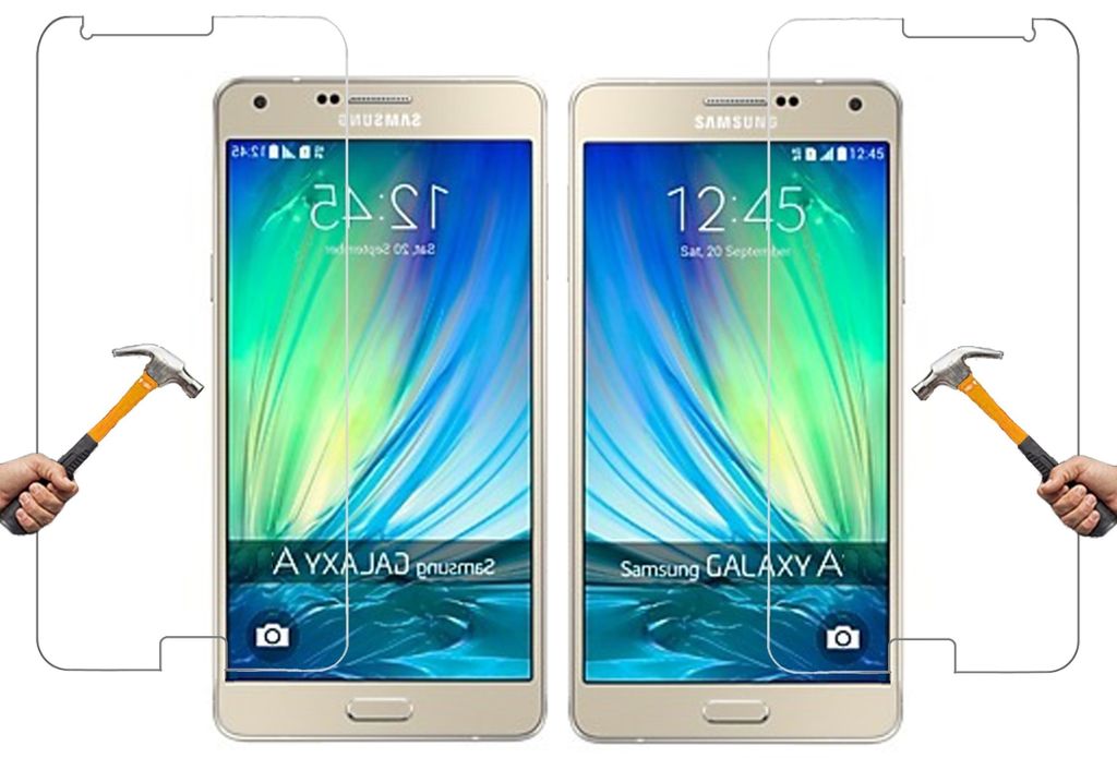 ino 2x Schutzglas kompatibel mit Samsung Galaxy A3 2015 Panzerglas harte Schutzfolie Panzerfolie Display-Folie Schutz Glasfolie Displayglas 9H