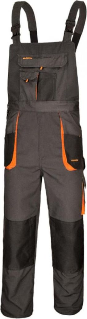 Pracovné odevy ART.MaSter Classic black/orange dungarees 46 Obrázok produktu 