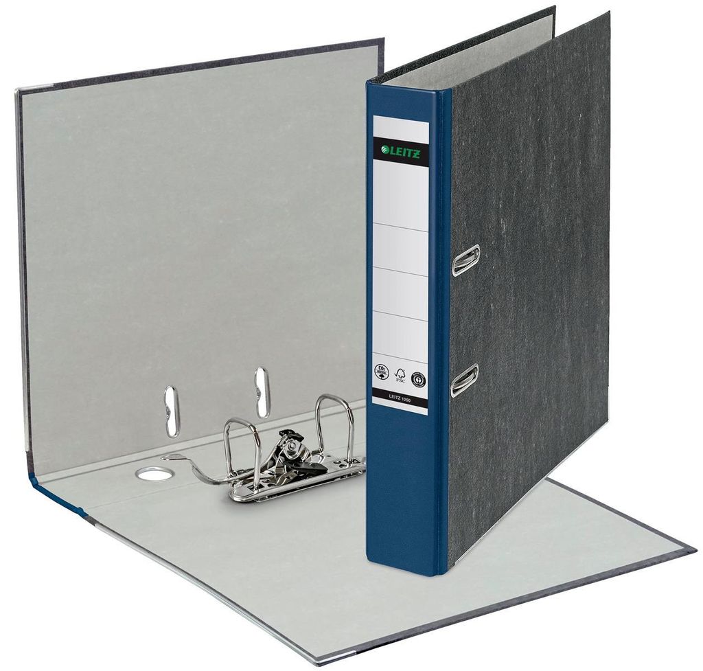 Leitz 1050-50-35 Classeur A4 Marbre nuageux, 52 mm, bleu Image du produit 