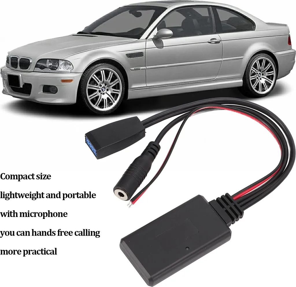 Modulo Bluetooth 5.0 BMW E46 10 Poli + Microfono Vivavoce Wireless - 5