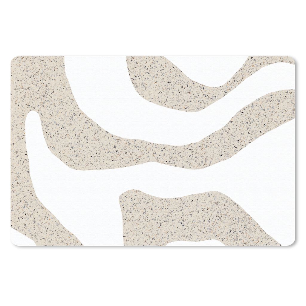 MuchoWow Mauspad Mousepad Abstrakt - Terrazzo - Design - Beige 27x18 cm - Mousepads - Maus Mat - Pad - Mausunterlage - Büroartikel - Desk Matten