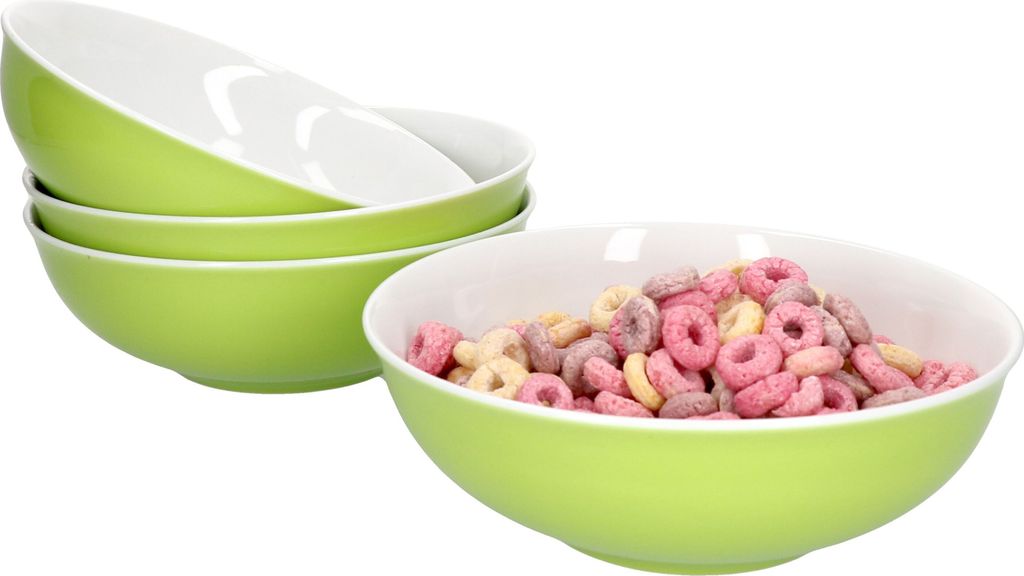 4er Set Doppio Schalen Ø 18 cm Grün Schälchen Schüssel Produktbild 