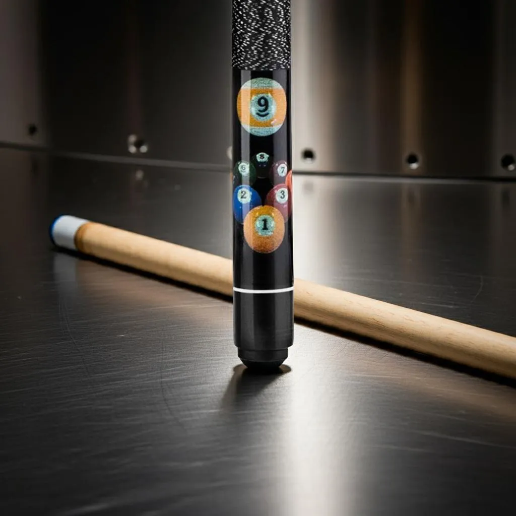 Queue de billard 124cm en bois robuste avec boule de billard enfant - 8