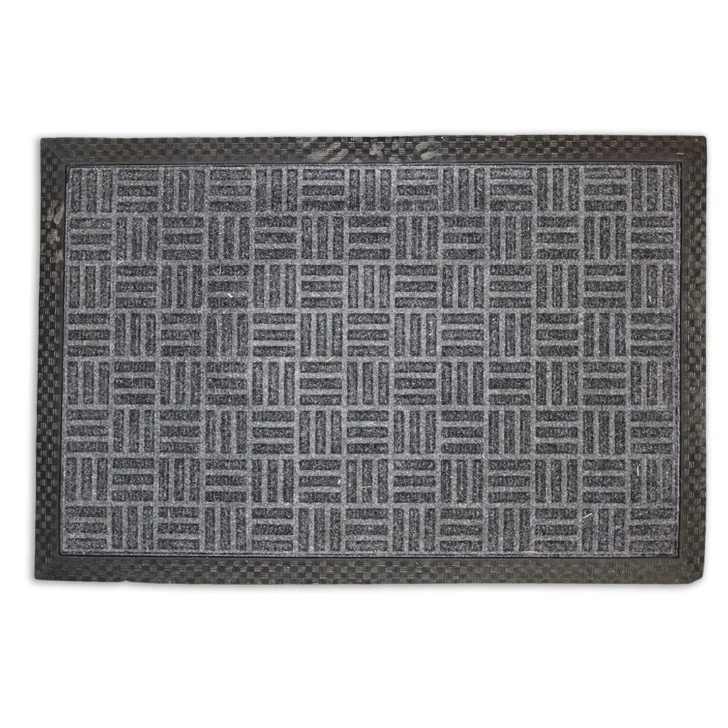 Rohožka obdélník, guma + PP, šedá, 40 x 60 cm Obrázek produktu 