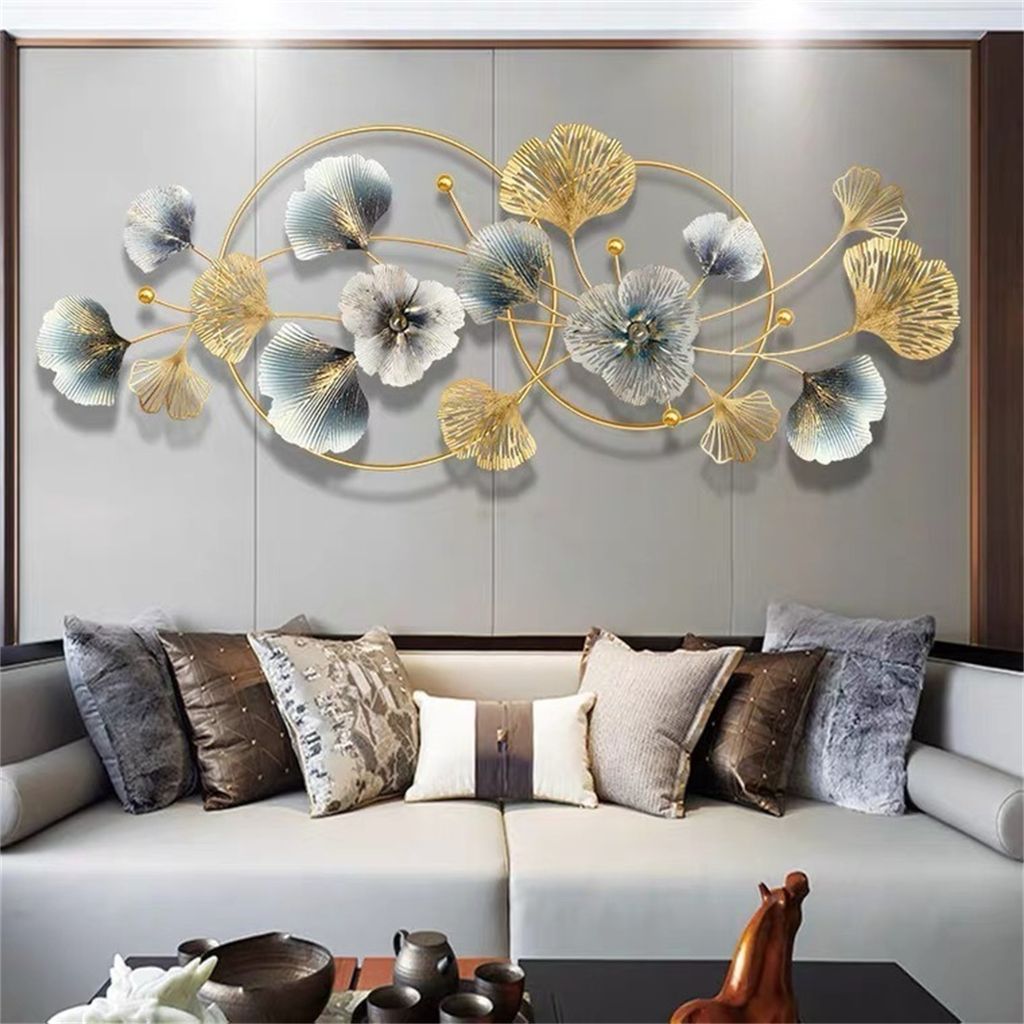 Wandskulpturen, Wanddekoration aus Metall, 3D Gingko Produktbild 7
