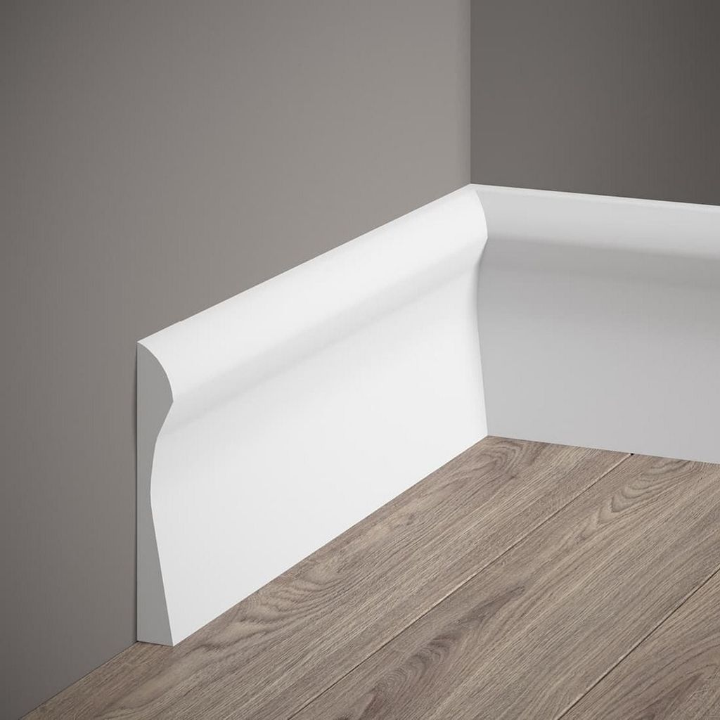 PROVISTON | Sockelleiste | 18 x 128 x 2000 mm | Weiß | Produktbild 