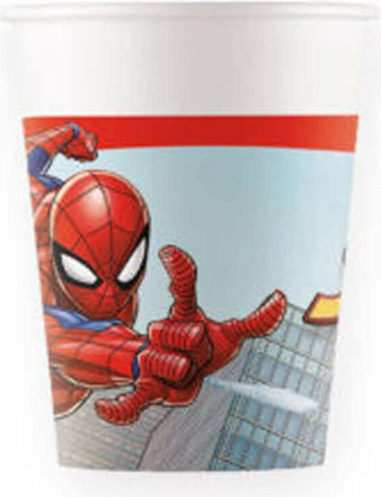 Kubeczki papierowe Spiderman Crime Fighter 200 ml, 8 szt. Zdjęcie produktu 