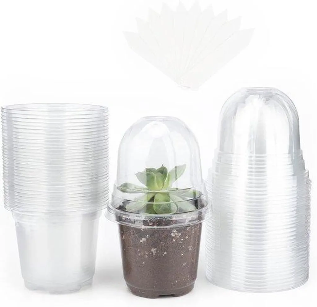 Pack de 32 pots pour faire germer vos graines et plants avec couvercle