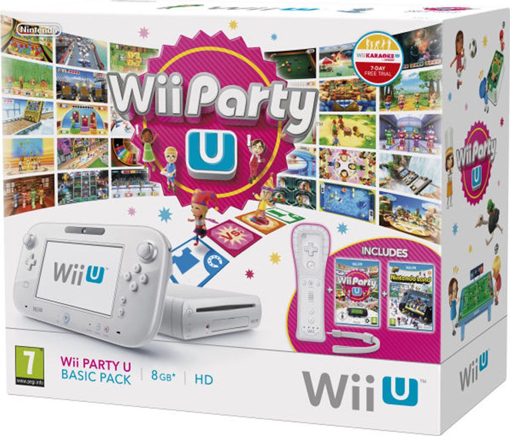 Nintendo Wii U Konsole Party - Nintendo Wii Party U - 8 GB Produktbild 