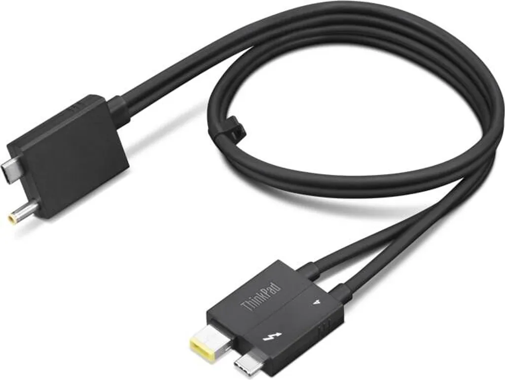 Câble Thunderbolt 4 Split Cable 0.7m avec double sortie Slim Tip et USB-C