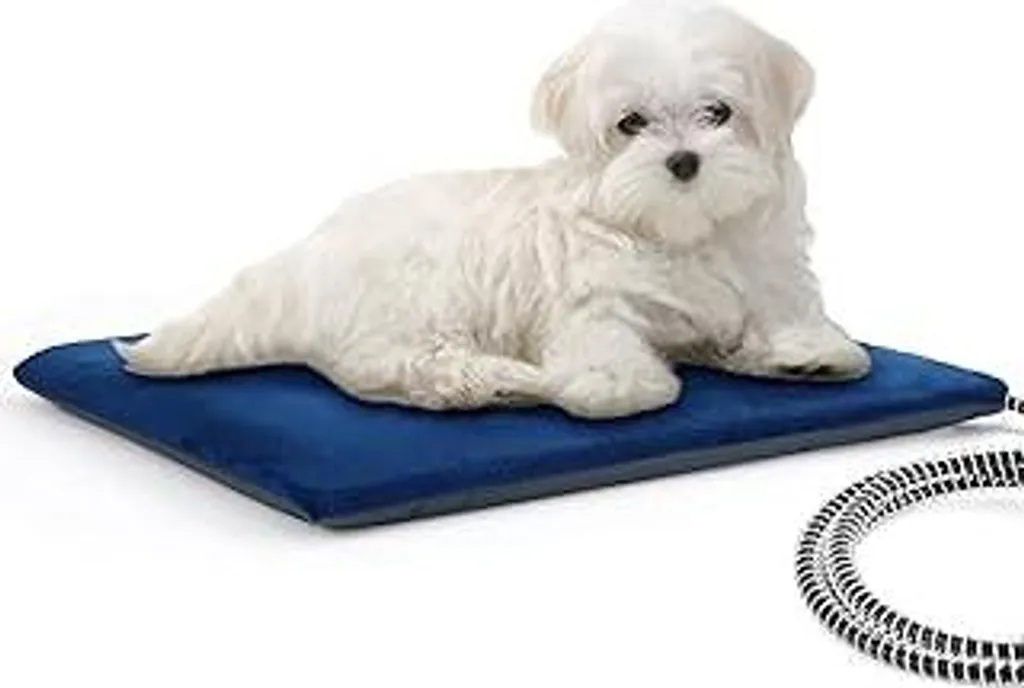 Cuscino riscaldante per animali domestici Pecute, coperta riscaldante da esterno per animali domestici impermeabile IPX7, cuscino riscaldante elettrico per gatti, tappetino riscaldante con struttura a 9 strati e cavo avvolto in tubo anti-morso (M, 40x50 cm) - 1