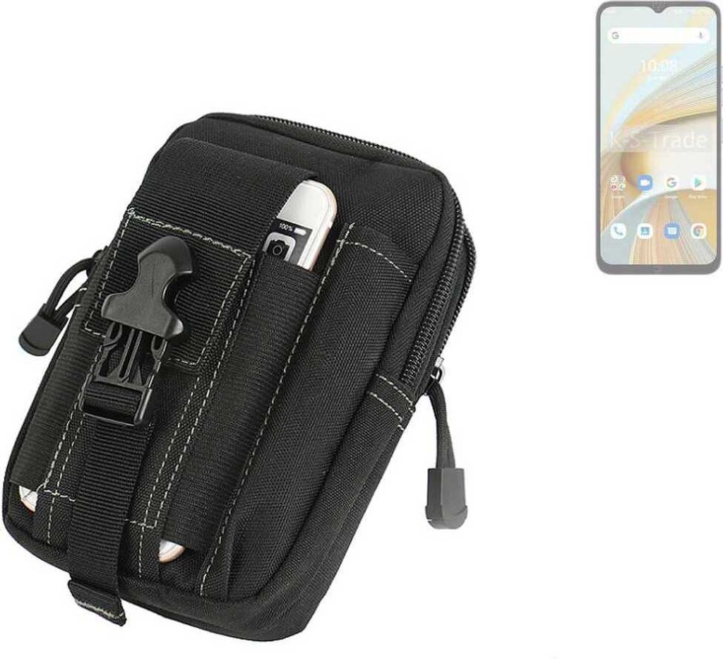 K-S-Trade Gürtel Tasche kompatibel mit UMIDIGI G3 Gürteltasche Holster Schutz Hülle Handy Hülle Smartphone outdoor Handy-Hülle schwarz