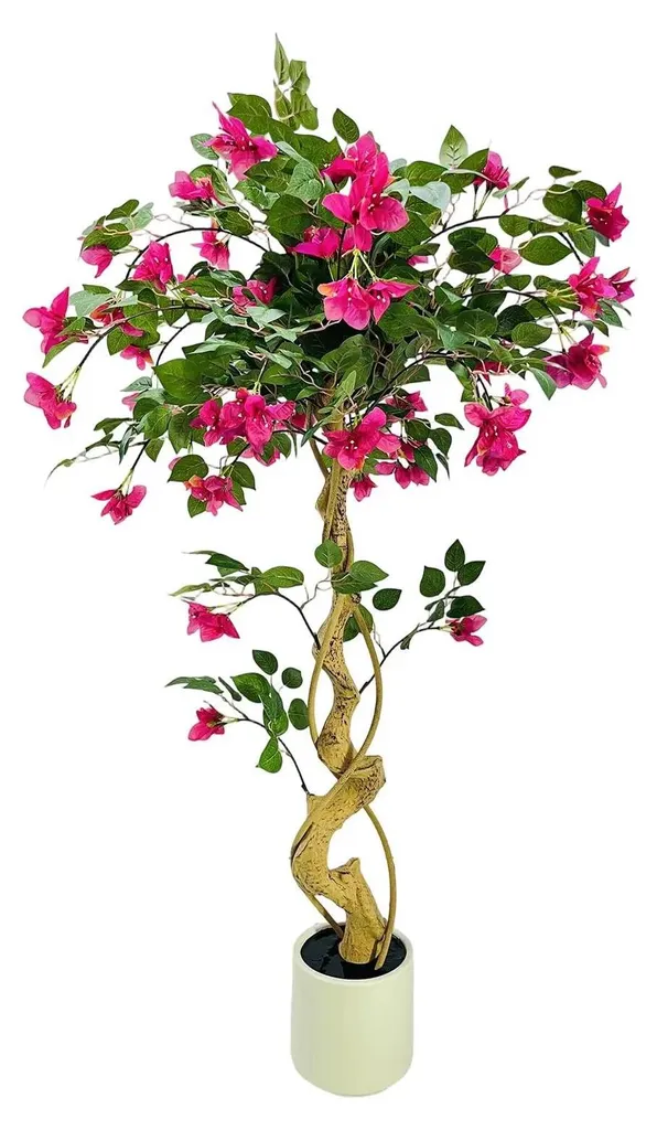 Bougainvillier Artificiel Réaliste 120cm - Sans Entretien - Plante en Pot