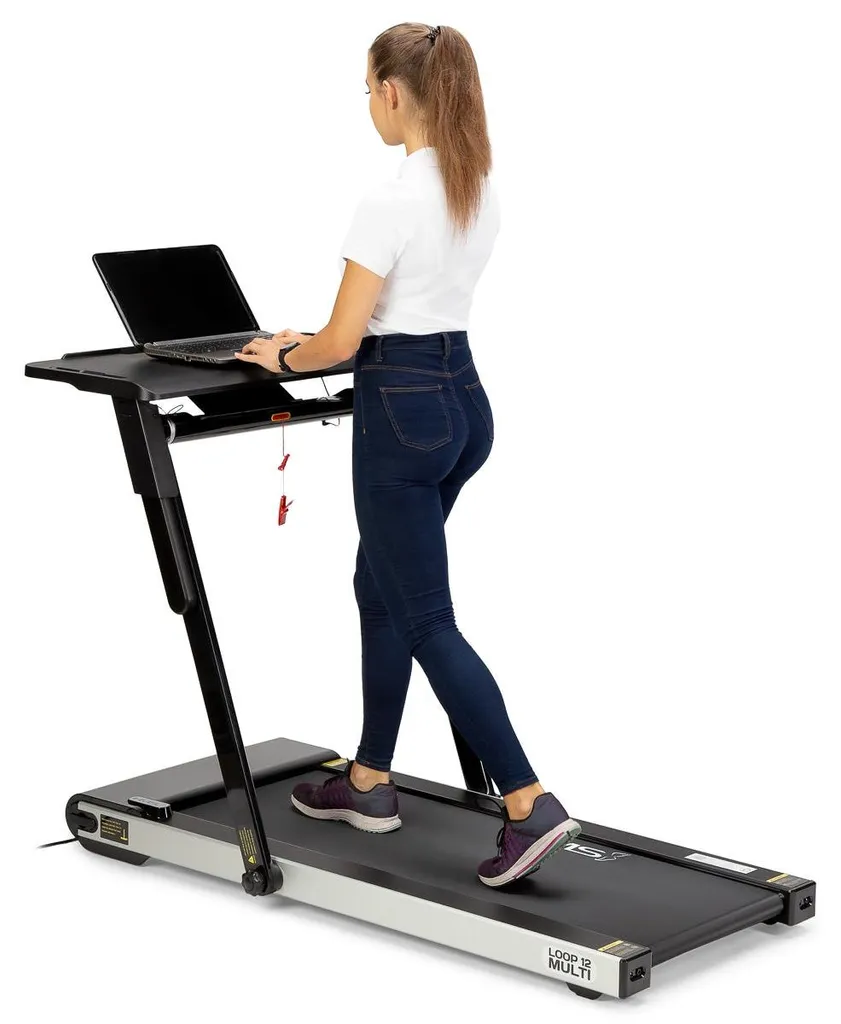 Bureau tapis roulant contre le mal de dos réglable et pliable compact